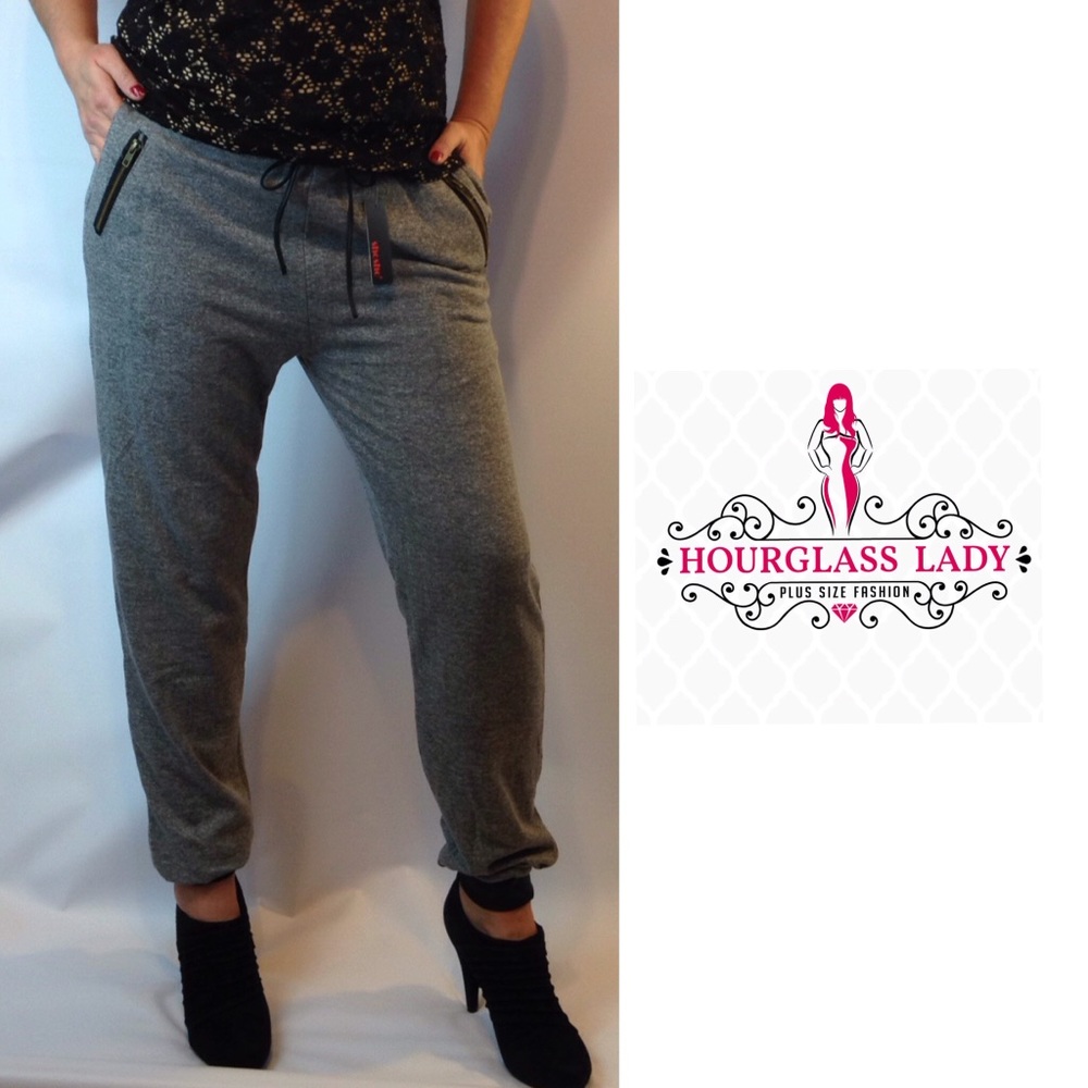 Take 50% off Heathered grey Joggers ❤️READ SIZING - Picture 5 of 5